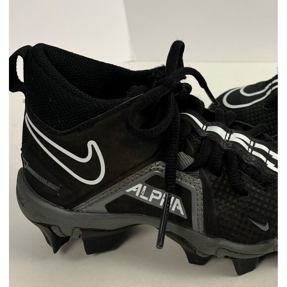 Nike Football Cleats Alpha Menace 3 Shark Youth Kids Size 11C Black - Picture 4 of 9
